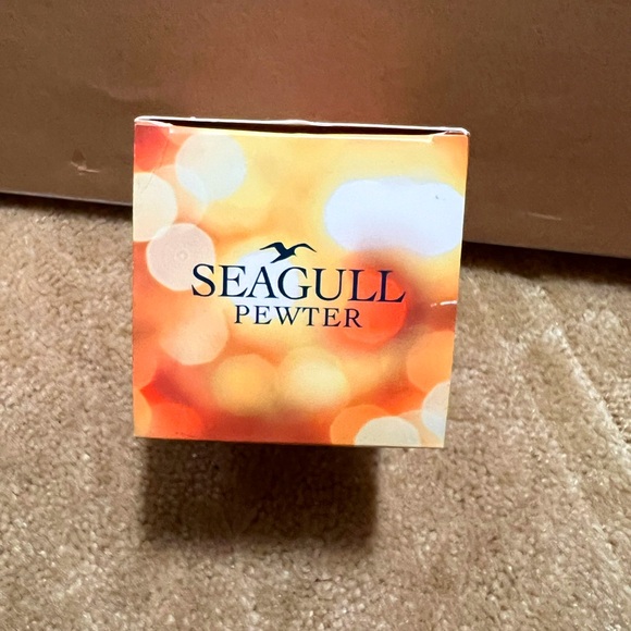 Seagull pewter & glass ornament. Made in Nova Scotia Canada - Picture 3 of 6